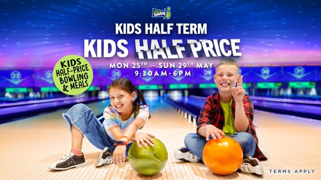 Kids Half Term - Kids Half Price Bowling and Meals